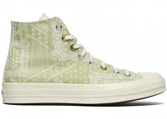 Converse Men's Chuck 70 Bandana Jacquard Sneakers in Egret/Vitality Green - A04496C