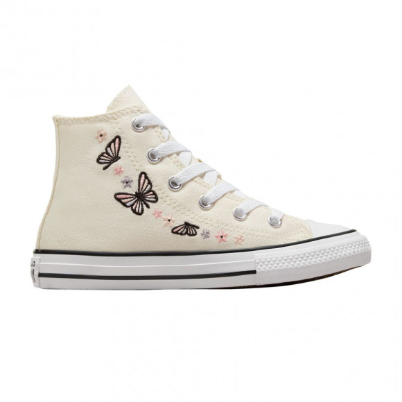Converse Chuck Taylor All Star High PS 'Butterflies' | Cream | Kid's Size 3 - A08739F
