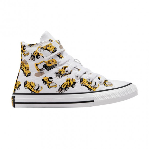 Converse Chuck Taylor All Star EasyOn High PS 'Construction Truck' | White | Kid's Size 11.5 - A10766F