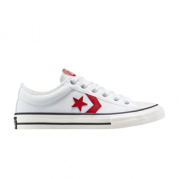 Converse Star Player 76 Low GS 'Foundational Canvas - White Red' | Kid's Size 4 - A11759F