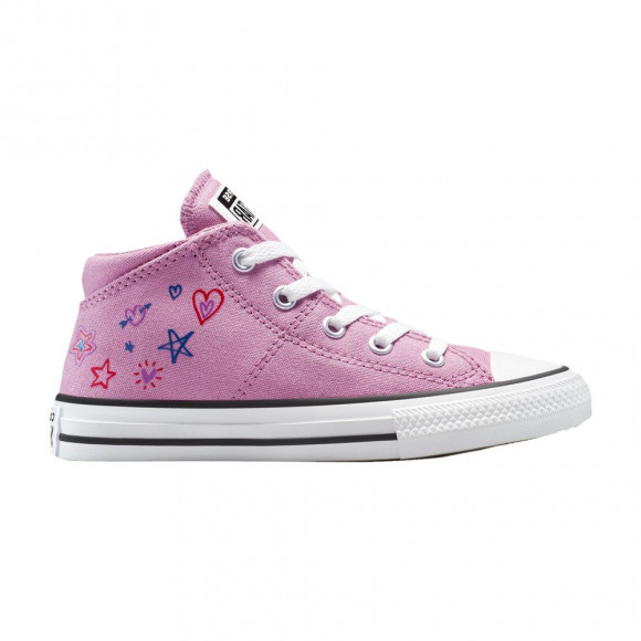 Converse Chuck Taylor All Star Madison EasyOn Mid PS 'Doodles - Cliffside Rose' | Pink | Kid's Size 3 - A13161F