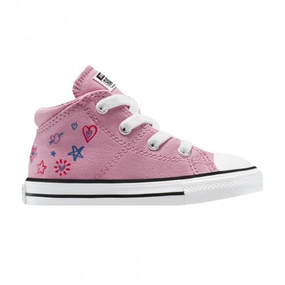 Converse Chuck Taylor All Star Madison EasyOn Mid TD 'Doodles - Cliffside Rose' | Pink | Infant Size 4 - A13162F
