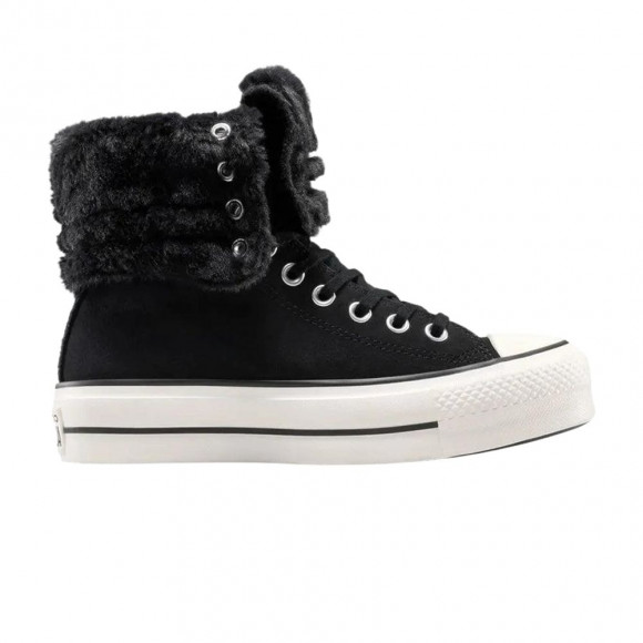 Converse Wmns All Star Fold Over Lift Hi 'Black' | Women's Size 7.5 - A15229C