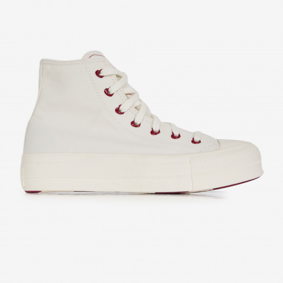 Chuck Taylor Lift Hi  Blanc/rouge - A19058C