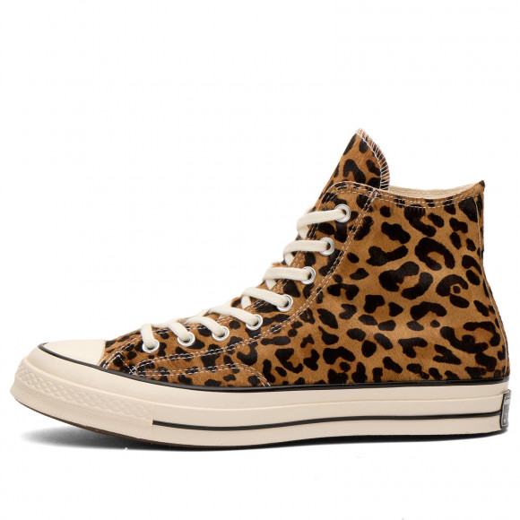 Converse Chuck Taylor 1970s Leopard Pony Hair Hi Sneaker Black/Natural Ivory/Egret - A19169C