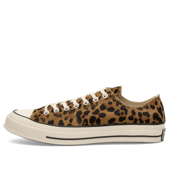 Converse Chuck Taylor 1970s Leopard Pony Hair Ox Sneaker Black/Natural Ivory/Egret - A19170C
