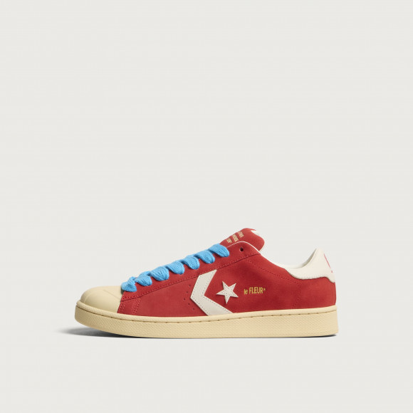 Converse Men's 1908 Pro Leather Sneaker in Molten Lava/Banana Crepe/Blue - A20367C