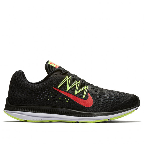Nike Zoom Winflo 5 'Black Bright Crimson' Black/Bright Crimson - 004 - AA7406 comme prévu de Nike - Volt Running Shoes/Sneakers AA7406