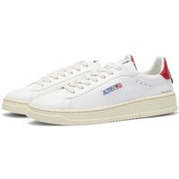Autry Men's Dallas Low Sneakers in White/Red - ADLMNW03