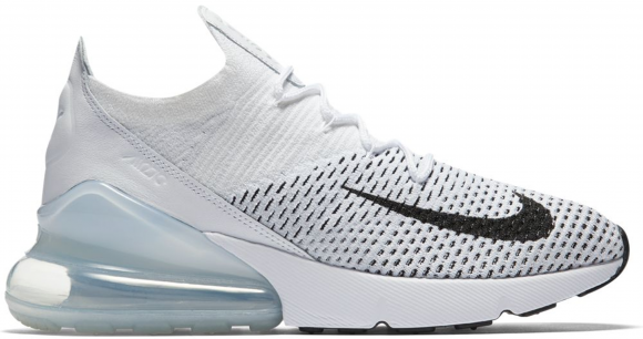 nike air max 270 flyknit black and white