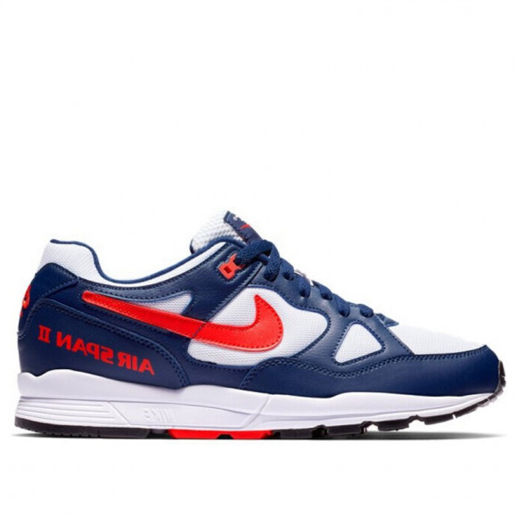 red white and blue nike running shoes