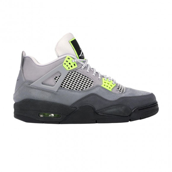 Nike Air Jordan 4 Retro SE 'Neon 95' Sample | Yellow | Men's Size 9 - AJ4-81955