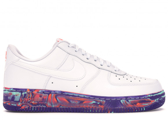 air force 1 low white multicolor marble