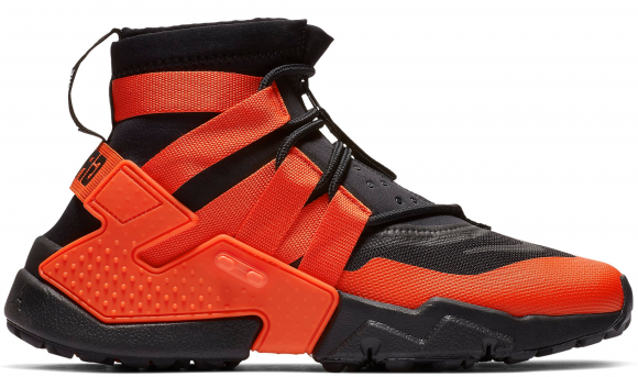 huarache black orange