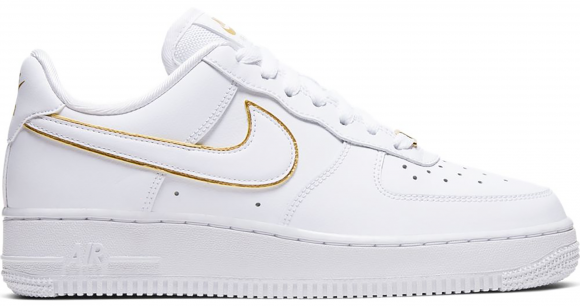 nike air force 1 womens white with gold