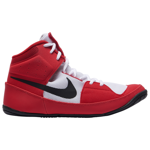 red and black nike wrestling shoes