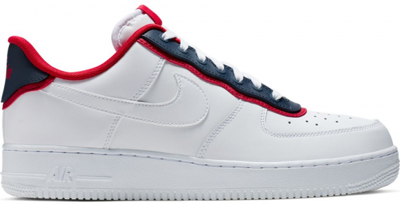 nike air force 1 low double layer white obsidian red