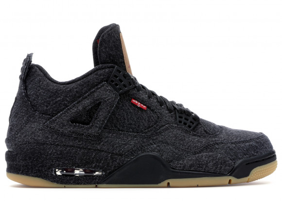 Air Jordan x Levi's Nike AJ IV 4 Denim Levis Black/Black (With Tag) (2018) - AO2571-001