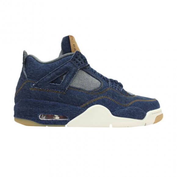 Levi's x Air Jordan 4 Retro 'Denim' Sample | Blue | Men's Size 8.5 - AO2571-401-S