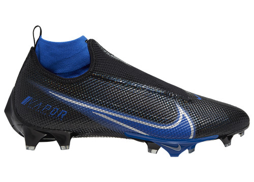 Nike Vapor Edge Pro 360 - Men's Molded Cleats Shoes - Black / Game Royal / Metallic Silver - AO8277-002