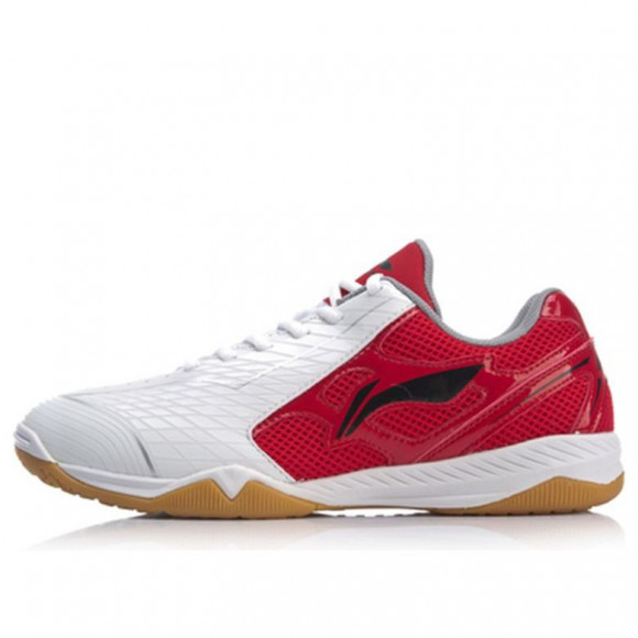 Li-Ning Ma Long Signature Table Tennis Shoes 'White Red' - APTM001-2