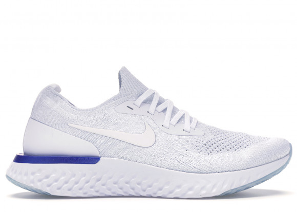 continuar santo Incorrecto AQ0070 - Nike Epic React Flyknit White Racer Blue (W) - nike air force ii  low - 100