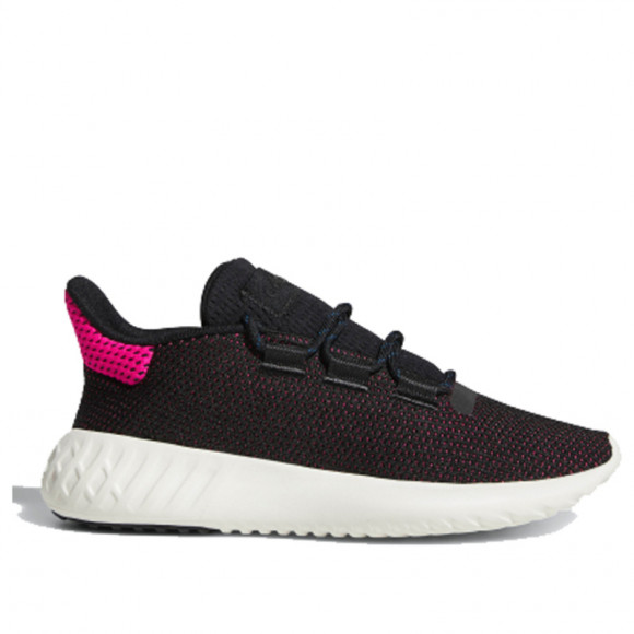 Adidas Womens WMNS Tubular Dusk 'Black Shock Pink' Core Black/Shock Pink/Chalk White Marathon Running Shoes/Sneakers AQ1198 - AQ1198