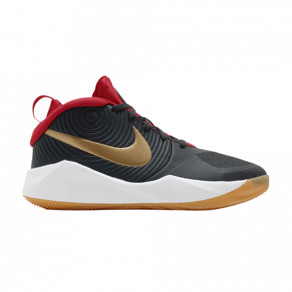 Nike Team Hustle D9 GS 'Dark Smoke Grey Gold' - AQ4224-011