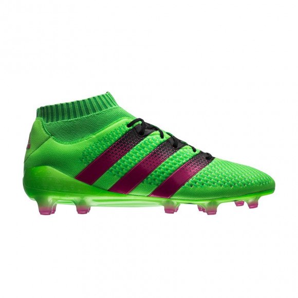 Adidas Ace 16.1 Primeknit FG AG 'Solar Green Pink' | Men's Size 8 - AQ5151
