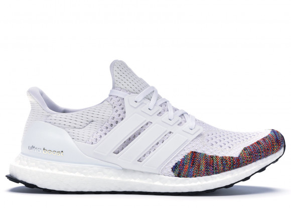 white and rainbow adidas ultra boost