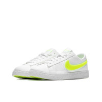 Boys Nike Nike Blazer Low '77 - Boys' Grade School Shoe White/Volt Size 07.0 - AQ5604-101