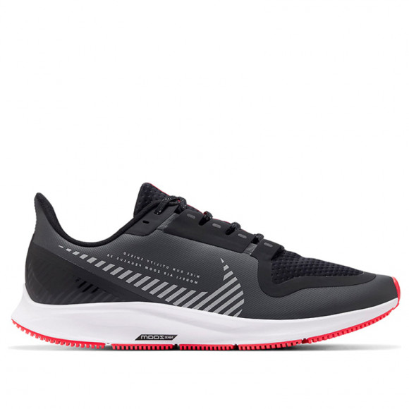 Nike Air Zoom Pegasus 36 SHIELD DK SMOKE Grey SILVER-Black-White Marathon Running Shoes/Sneakers AQ8005-004 - AQ8005-004