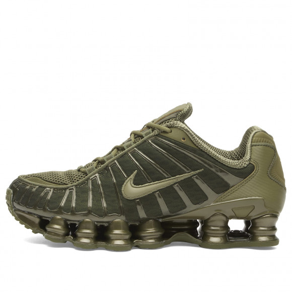 Nike Women's Shox Tl Sneaker in Medium/Olive/Black - AR3566-202