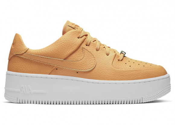 Nike Womens WMNS Air Force 1 Sage Low 'Copper Moon' Copper Moon/White/Starfish Marathon Running Shoes/Sneakers AR5339-800 - AR5339-800