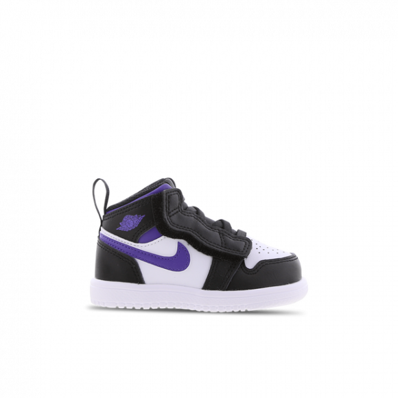 Jordan 1 Mid Baby and Toddler Shoe - Black - AR6352-095