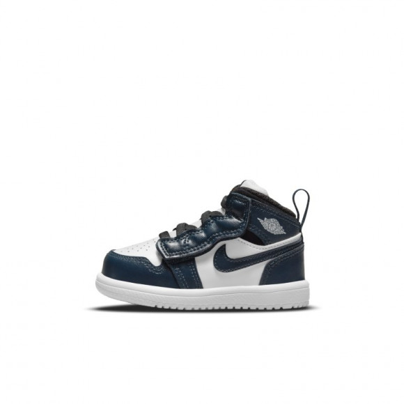 Jordan 1 Mid Baby and Toddler Shoe - Blue - AR6352-411