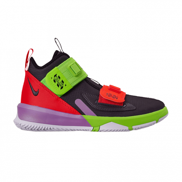Nike LeBron Soldier 13 GS 'Thunder Grey Crimson Green' - AR7585-002