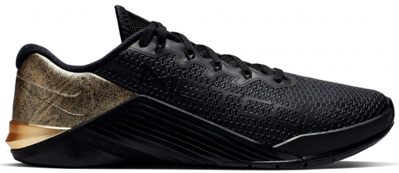 Factibilidad Asombrosamente visa Nike Metcon 5 Black x Gold Zapatillas de entrenamiento - nike high cut  sneakers black jeans shoes - AT3144 - Negro - 070