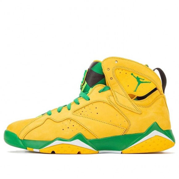 Air Jordan 7 Oregon Ducks PE 'Yellow Green' - AT3375-300