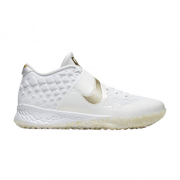 Nike Force Zoom Trout 6 Turf 'Gold Flakes Championship' | White | Men's Size 9.5 - AT3463-101