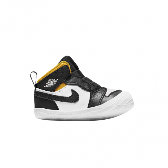 Air Jordan 1 Crib Bootie 'Black Varsity Maize' - AT3745-017
