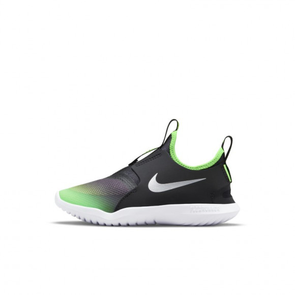 Nike Flex Runner - Boys' Preschool Running Shoes - Black / Green