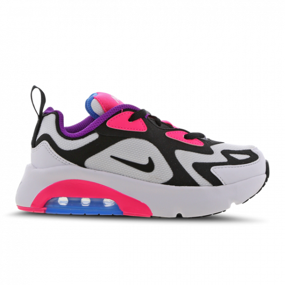 Nike Girls Nike Air Max 200 - Girls' Preschool Running Shoes White/Black/Hyper Pink Size 3.0 - AT5631-100