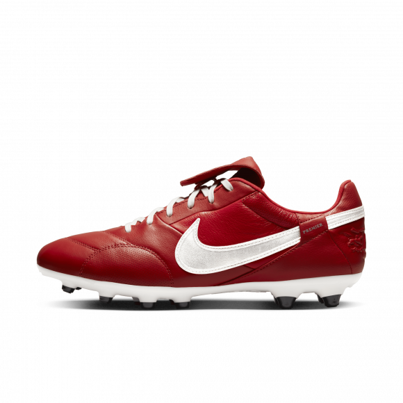 Nike Premier 3 FG-fodboldstøvler til græs - rød - AT5889-600