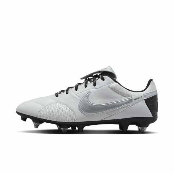 NikePremier 3 low top voetbalschoenen (zachte ondergrond) - Grijs - AT5890-006