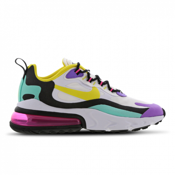 Nike Air Max 270 React (Geometric Abstract) Zapatillas - dunk low grateful dead pink - AT6174 - Mujer - 101 - Blanco