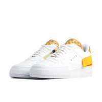 nike air force 1 type white gold