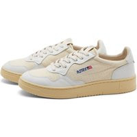 Autry Men's Medalist Low Canvas Sneakers in White - AULMLC01