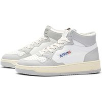 Autry Women's Medalist Mid Sneakers in White/Vap - AUMWWB10