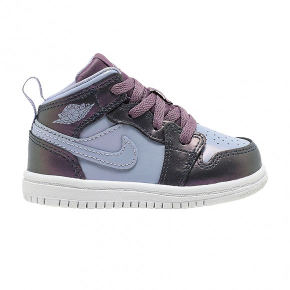 Air Jordan 1 Mid SE TD 'Monsoon Purple Rise' | Infant Size 8 - AV5172-400